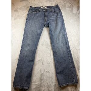 Vintage Levis 527 Mens 36x34 Low Rise Bootcut Denim Jeans Distressed Western